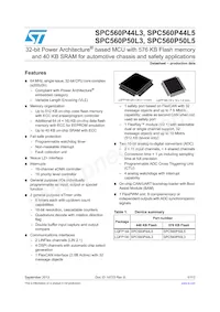 SPC560P50L5BEFBY Datasheet Cover