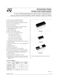 ST62E20CF1 Datasheet Cover