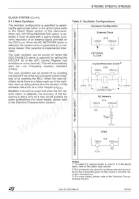 ST62T03CM6/TR Datasheet Page 19