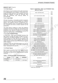 ST62T62CM6 Datasheet Pagina 7
