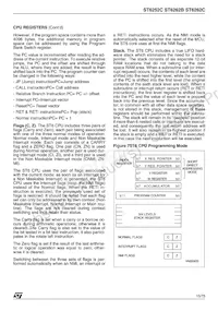 ST62T62CM6 Datasheet Page 15