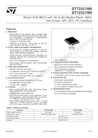 ST72F321M9T6 Datasheet Cover