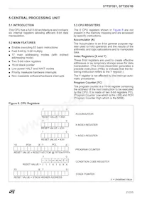 ST72F521M9T6TR Datasheet Pagina 21