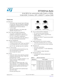 ST72F561R9TCS Datasheet Cover