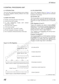 ST72F623F2M1TR Datasheet Page 17