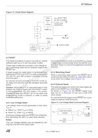ST72F623F2M1TR Datasheet Page 21