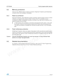 ST7FOXU0M6 Datasheet Page 19