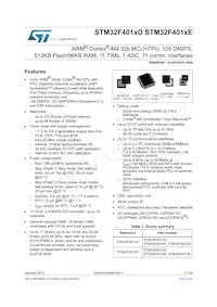 STM32F401RET7 Datasheet Cover
