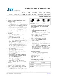STM32F401VCT7 Datenblatt Cover
