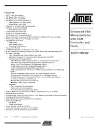 T89C51CC02UA-TDSIM Datenblatt Cover
