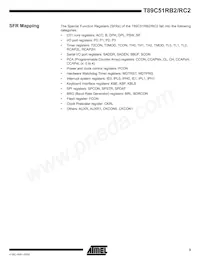 T89C51RC2-SLSIM Datasheet Pagina 3
