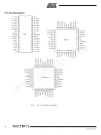 T89C51RD2-SMSIM Datasheet Page 4