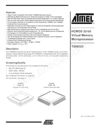 TS68020VR25 Datasheet Cover