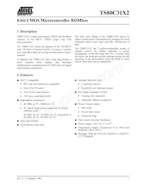 TS80C31X2-LCB Datasheet Cover