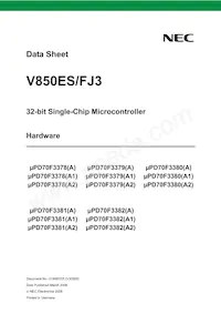 UPD70F3378M2GJA-GAE-AX Datasheet Copertura