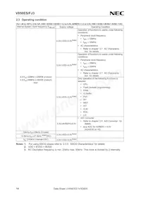 UPD70F3378M2GJA-GAE-AX Datenblatt Seite 14