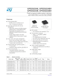 UPSD3234A-40U6T Datasheet Cover