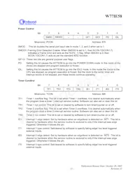 W77I058A25DL Datasheet Page 13