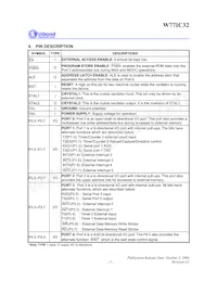 W77IC32A25PL數據表 頁面 5