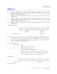 W77IC32A25PL Datasheet Page 13