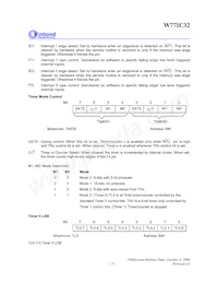 W77IC32A25PL 데이터 시트 페이지 13