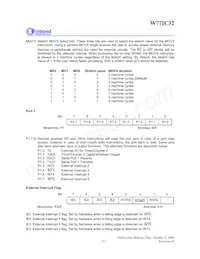 W77IC32A25PL 데이터 시트 페이지 15