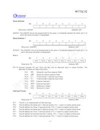 W77IC32A25PL Datasheet Page 18