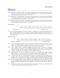 W77IC32A25PL Datasheet Page 22