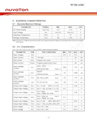 W78C438C40PL Datenblatt Seite 12