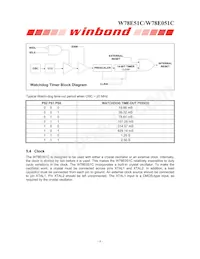 W78E051C40PL數據表 頁面 8