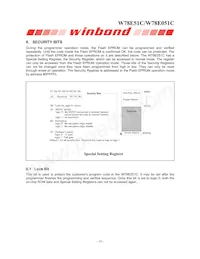 W78E051C40PL Datasheet Pagina 10
