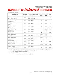 W78E051C40PL Datasheet Page 13