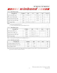 W78E051C40PL Datasheet Page 15