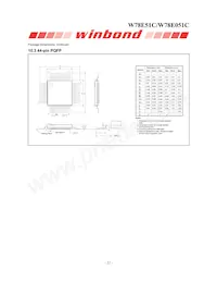 W78E051C40PL Datasheet Page 22