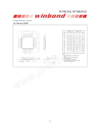 W78E051C40PL數據表 頁面 22