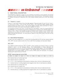 W78E052C40PL Datasheet Page 5