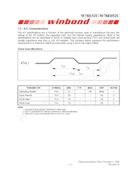 W78E052C40PL數據表 頁面 13