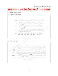 W78E052C40PL Datasheet Page 16