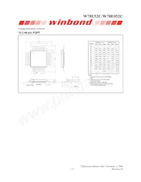 W78E052C40PL Datasheet Page 21