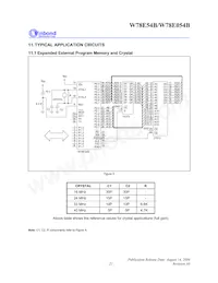 W78E054B40PL Datasheet Page 21