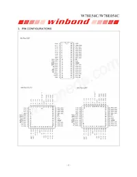 W78E054C40PL Datasheet Page 4