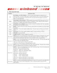 W78E054C40PL Datasheet Page 5