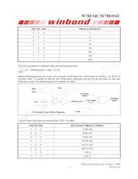W78E054C40PL Datasheet Page 9