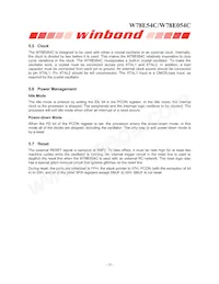 W78E054C40PL Datasheet Page 10