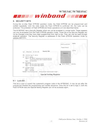 W78E054C40PL Datasheet Pagina 11