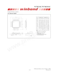 W78E054C40PL Datasheet Page 23