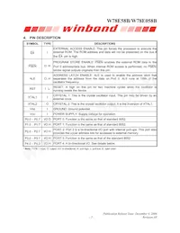 W78E058B40PL Datenblatt Seite 5