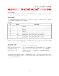 W78E058B40PL Datasheet Page 12