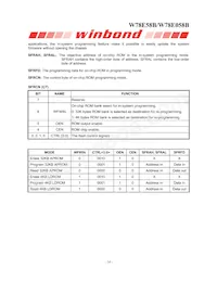 W78E058B40PL Datasheet Pagina 14