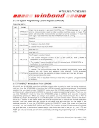 W78E058B40PL Datasheet Pagina 15